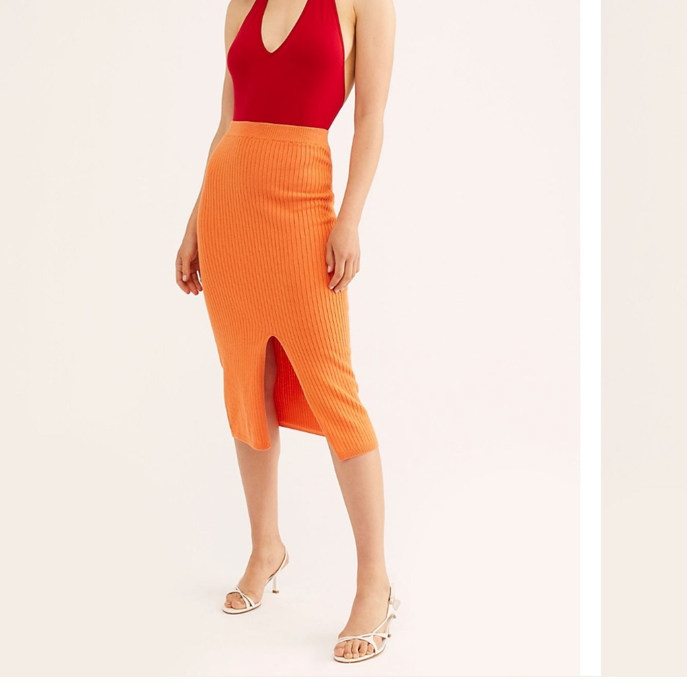 BNWT Free People Skyline Midi Skirt